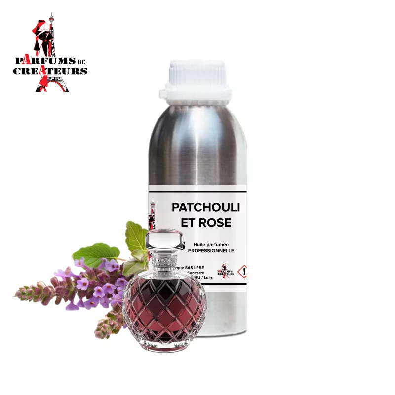 Patchouli und Rose Pure Pro Parfümöl - Designer-Parfums