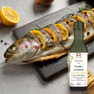 Vinaigre au thym et citron - Les Rouleux