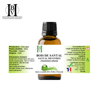 Santal Inde, bois, huile essentielle (Santalum album) – HBV HE