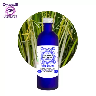 Ceylon lemongrass leaf organic, Hydrosol (Cymbopogon nardus) - OFLORALE