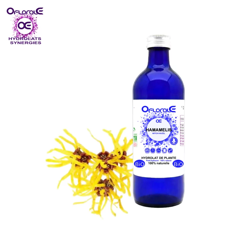 Witch hazel leaf Organic* Origin, Hydrosol (Hamamelis virginiana) - Oflorale