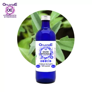 Hojas de salvia común Origen orgánico*, Hidrosol (Salvia officinalis) - OFLORALE