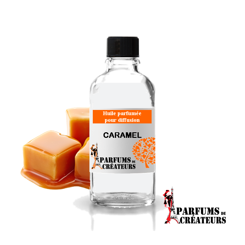 Caramel, Huile parfumée spéciale pour diffusion 10ml - Parfums de Créateurs