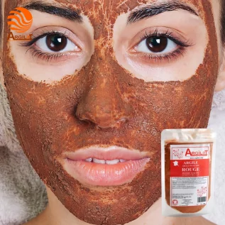 Maske aus französischer roter Tonerde mit Pulver - Argilot