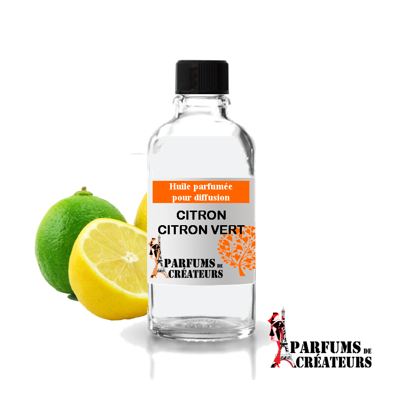 Citron Citron vert, Huile parfumée spéciale pour diffusion 10ml - Parfums de Créateurs