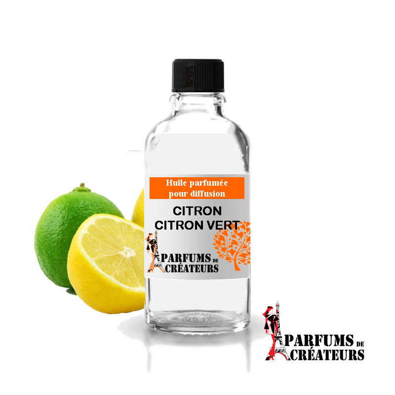 Citron vert, Huile parfumée spéciale pour diffusion 10ml - Parfums de Créateurs