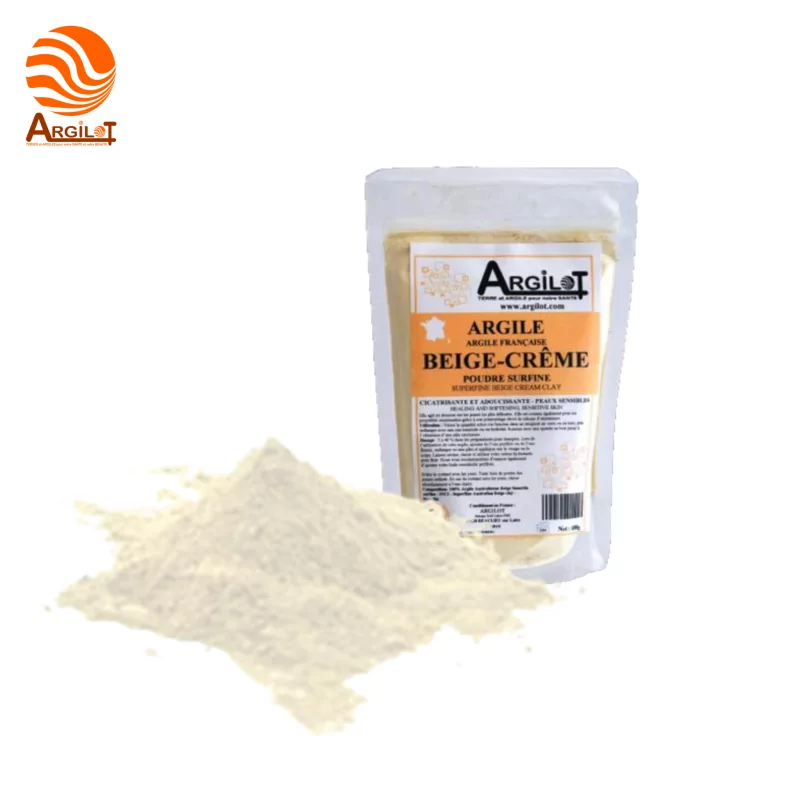 Beige Tonerde (Creme) Französisches Pulver - Argilot