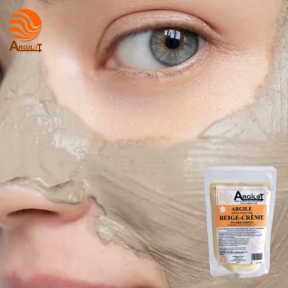 Beneficios de la arcilla beige (crema) en polvo francés - Argilot