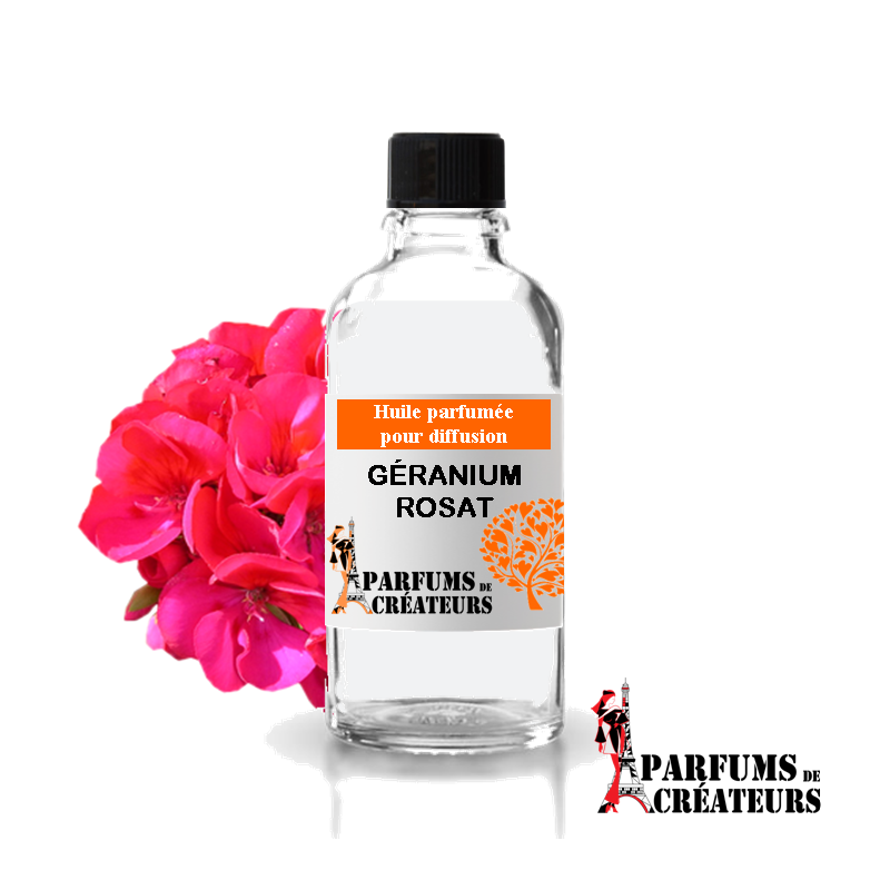 Géranium rosat, Huile parfumée spéciale pour diffusion 10ml - Parfums de Créateurs