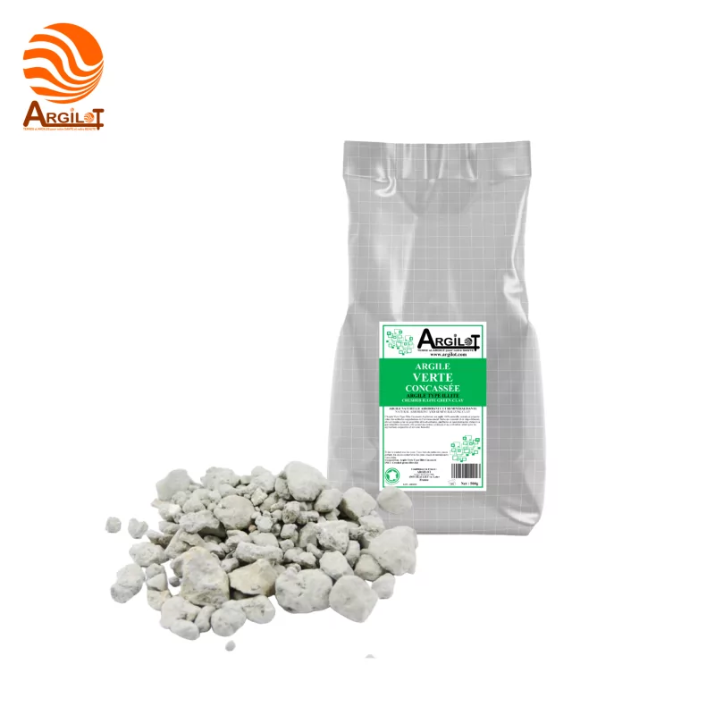 Crushed green clay French Illite - Argilot Crushed green clay French Illite - Argilot