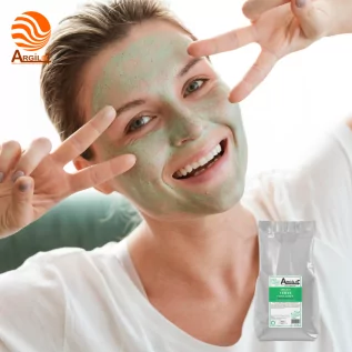 Maske aus zerkleinerter grüner Tonerde, französischer Illit – Argilot