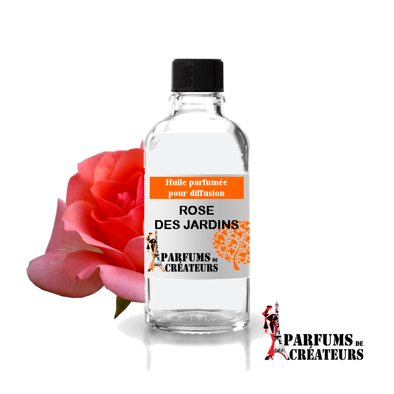 Rose du jardin, Huile parfumée spéciale pour diffusion 10ml - Parfums de Créateurs