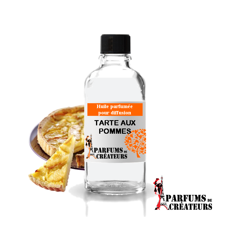 Tarte aux pommes, Huile parfumée spéciale pour diffusion 10ml - Parfums de Créateurs