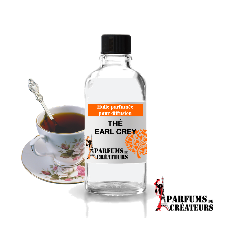 Thé earl grey, Huile parfumée spéciale pour diffusion 10ml - Parfums de Créateurs