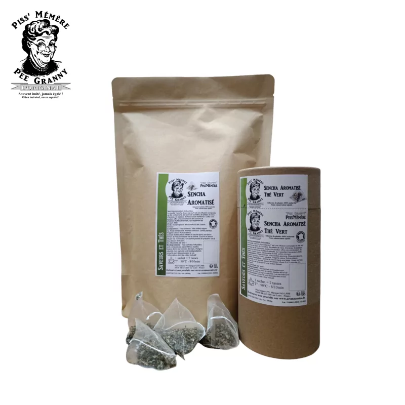 Sencha aromatisé Infusettes - Piss'Mémère Sencha aromatisé Infusettes - Piss'Mémère