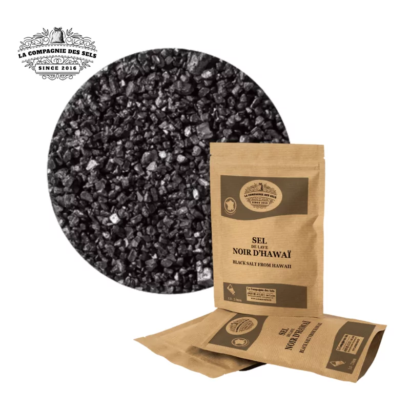 Hawaiian black salt (Hawaii) - La Compagnie des Sels