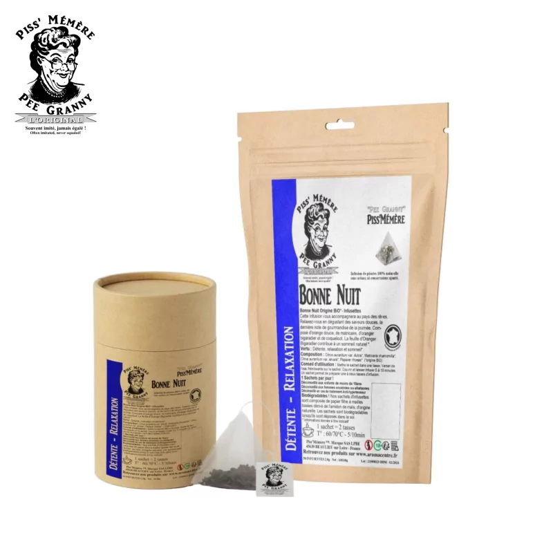 Bolsitas de té de buenas noches - Piss'Mémère Bolsitas de té de buenas noches - Piss'Mémère