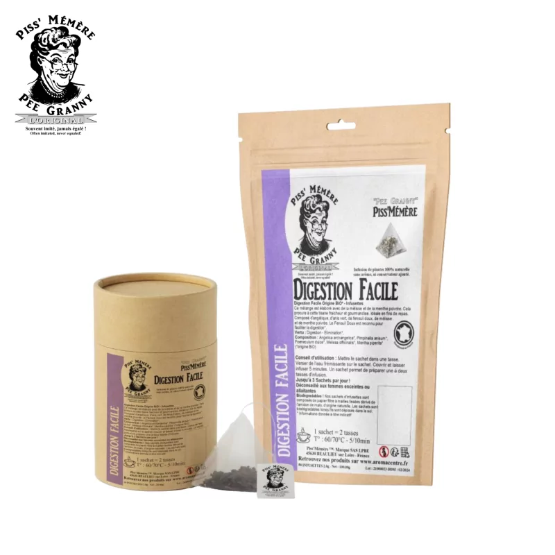 Bolsitas de té de origen orgánico de fácil digestión* - Piss'Mémère