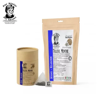 Linden Mint Tea Bags - Piss'Mémère | Biodegradable Infusion