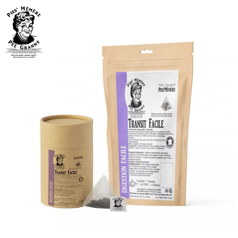 Bolsitas de té de origen orgánico Easy Transit* - Piss'Mémère Bolsitas de té de origen orgánico Easy Transit* - Piss'Mémère