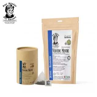 Bolsitas de té de verbena y menta de origen orgánico* - Piss'Mémère | Infusión biodegradable