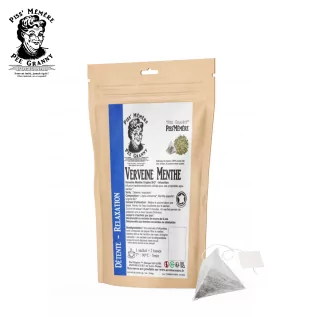 Verbena Mint Tea Bags Organic Origin* - Piss'Mémère | Biodegradable Infusion