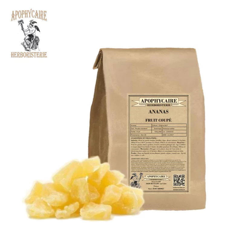 Kesilmiş ananas meyvesi (Ananassa sativa) - Apophycaire