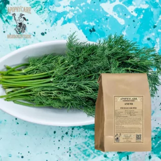 Eneldo, una planta aromática dulce con notas anisadas.