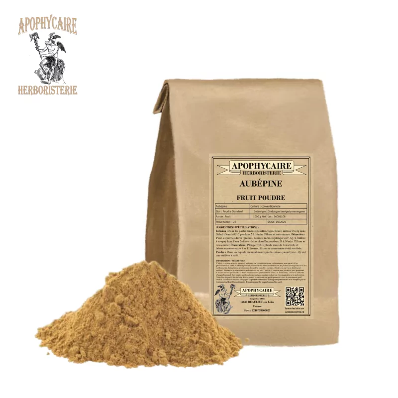 Hawthorn fruit powder (Crataegus laevigata monogyna) - Apophycaire