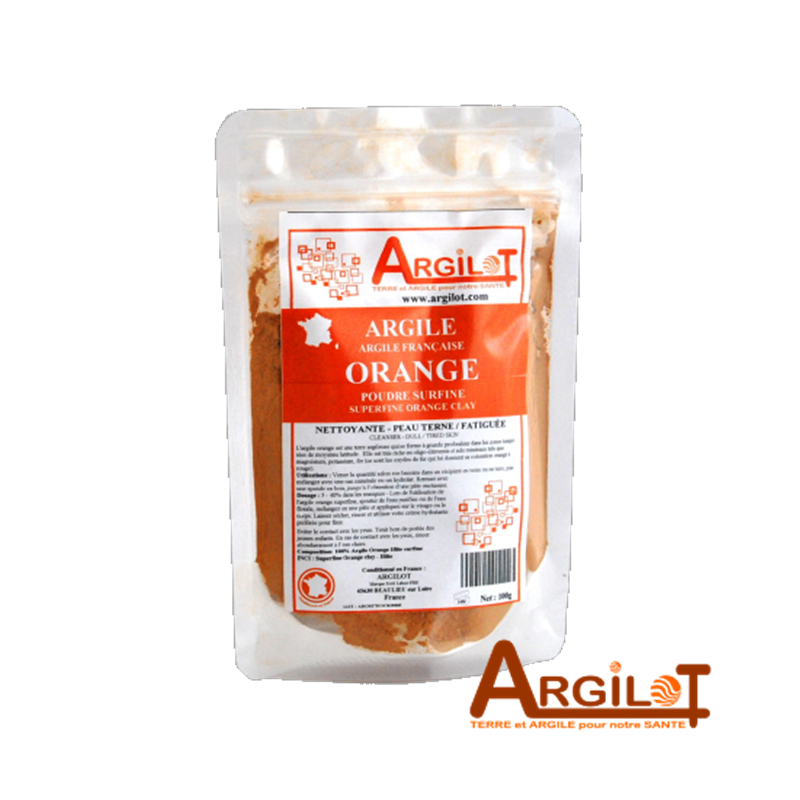 Argile Orange Française poudre - Argilot