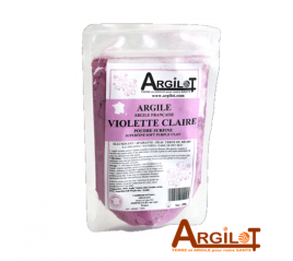 Argile Violette Claire Française poudre - Argilot 