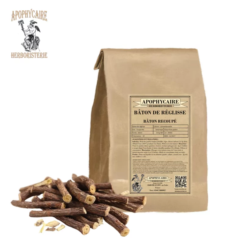 Regaliz natural en rama (Glycyrrhiza glabra) - Apophycaire