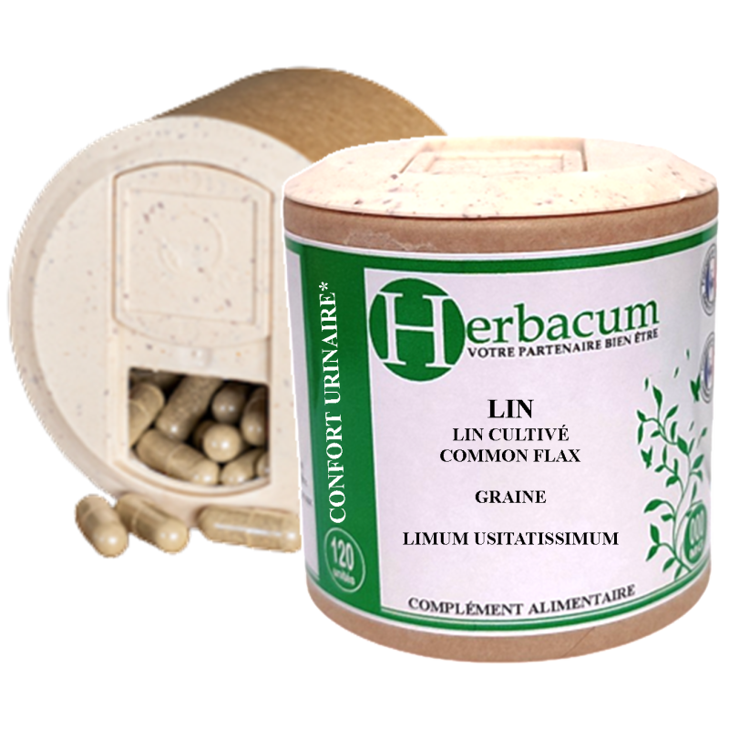 Lin - Graine, gélule (Linum usitatissimum) 270mg - Herbacum™