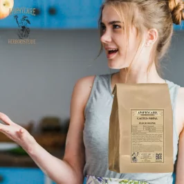 Kaktus mit ganzer Blüte (Cactus opuntia) - Apophycaire