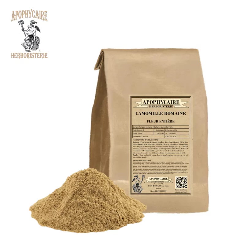 Roman chamomile flower powder (Anthemis nobilis) - Apophycaire