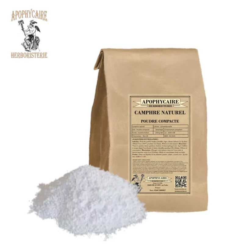 Natural camphor powder (Cinnamomum camphora) - Apophycaire