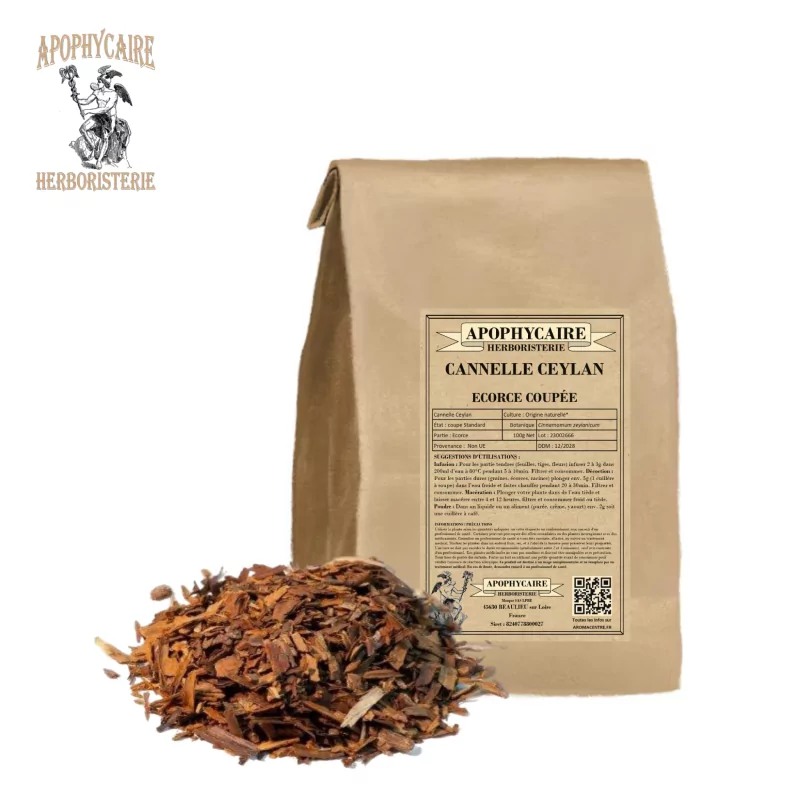 Corteza de canela de Ceilán cortada (Cinnamomum zeylanicum) - Apophycaire