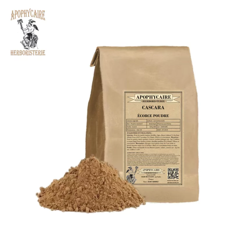 Cascara Sagrada pulverisierter Cascara (Rhamnus purshiana) – Apophycaire
