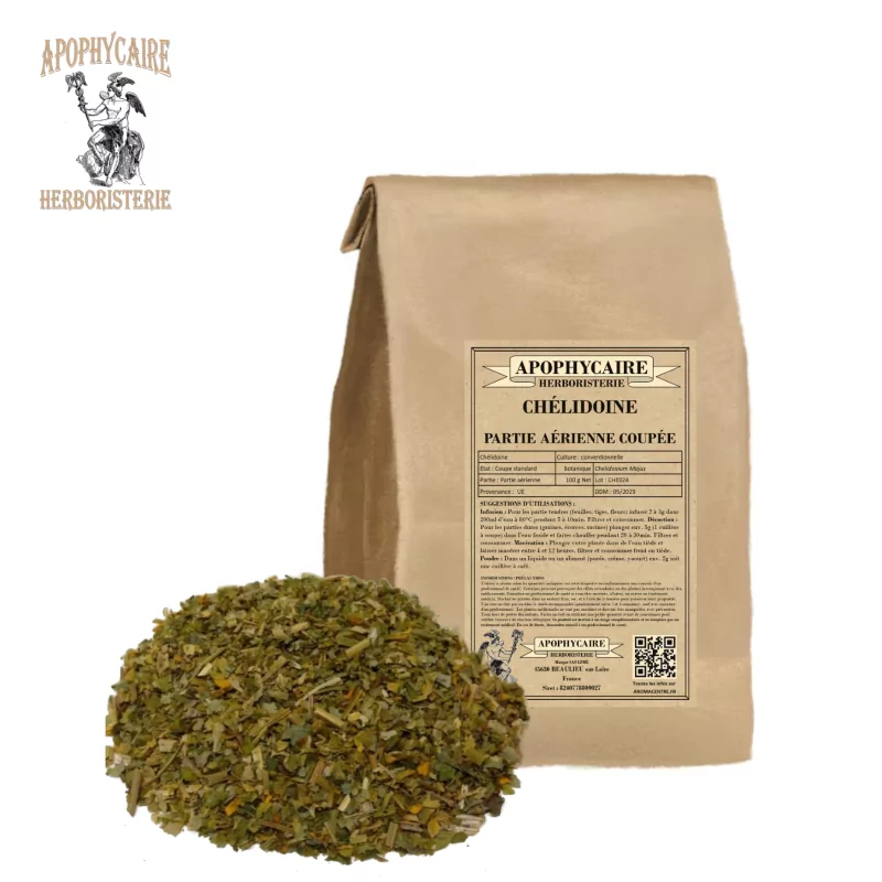 Schöllkraut, oberirdischer Teil, geschnitten (Chelidonium majus) - Apophycaire Schöllkraut, oberirdischer Teil, geschnitten (Chelidonium majus) - Apophycaire