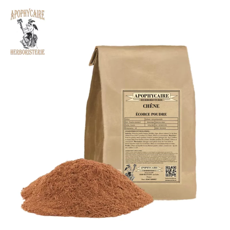 Oak bark powder (Quercus robur) - Apophycaire Oak bark powder (Quercus robur) - Apophycaire