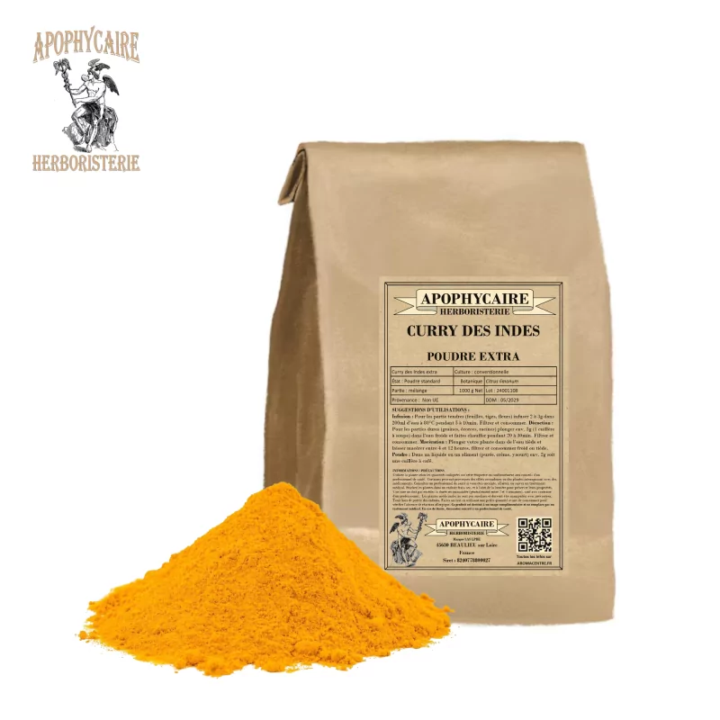 Curry des Indes extra poudre (Mélange) - Apophycaire Curry des Indes extra poudre (Mélange) - Apophycaire
