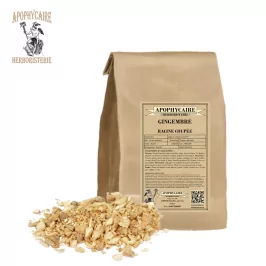 Gingembre racine coupée (Zingiber officinale) - Apophycaire
