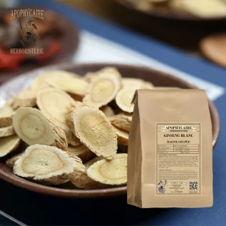 Geschnittene Wurzel des weißen Ginsengs – Panax Ginseng | Apophycarius