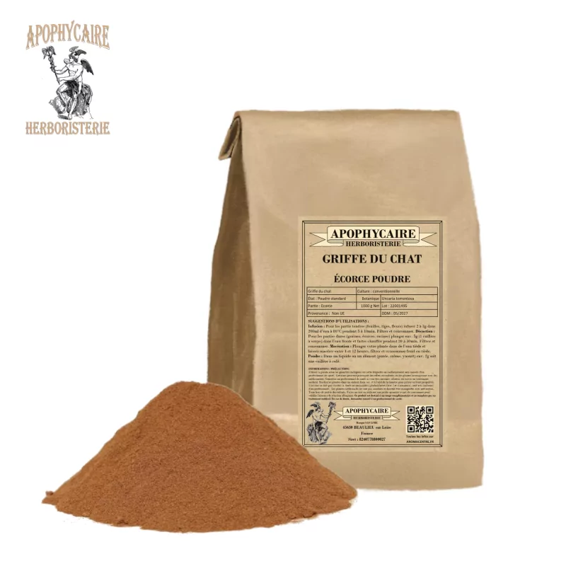 Griffe du chat écorce poudre (Uncaria tomentosa) - Apophycaire
