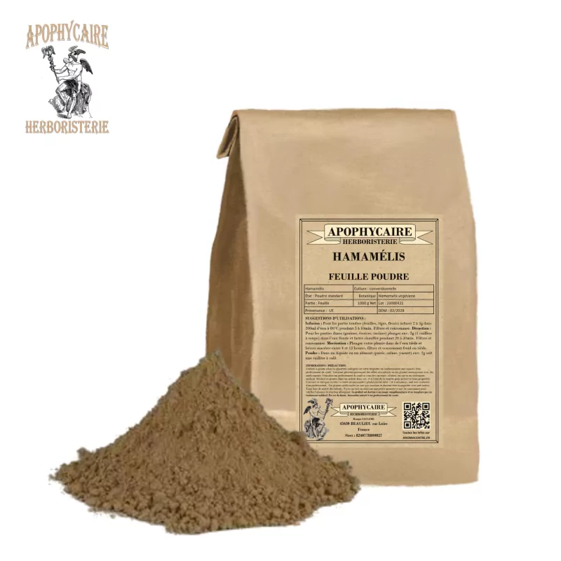 Witch hazel leaf powder (Hamamelis virginiana) - Apothecary Witch hazel leaf powder (Hamamelis virginiana) - Apothecary