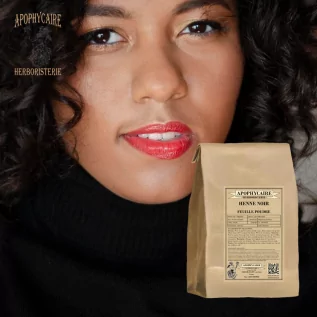 Henné noir  pour la coloration capillaire naturelle vers des tons foncés- Apophycaire
