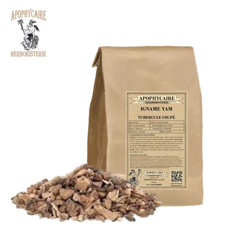 Tubérculo de ñame cortado (Dioscorea villosa) - Apophycaire