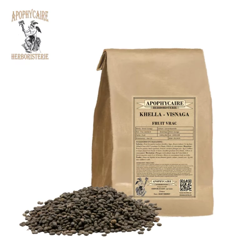 Khella meyvesi bütün (Ammi visnaga) - Apophycaire Khella meyvesi bütün (Ammi visnaga) - Apophycaire