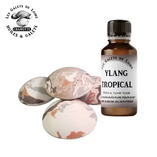 Ylang Tropical, huile parfumée pour Galet senteur argile ChamotteLes Galets de Loire