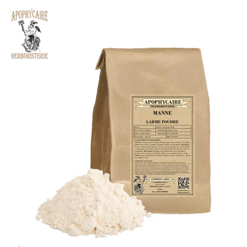 Manna tears powder (Fraxinus ornus) - Apophycaire Manna tears powder (Fraxinus ornus) - Apophycaire